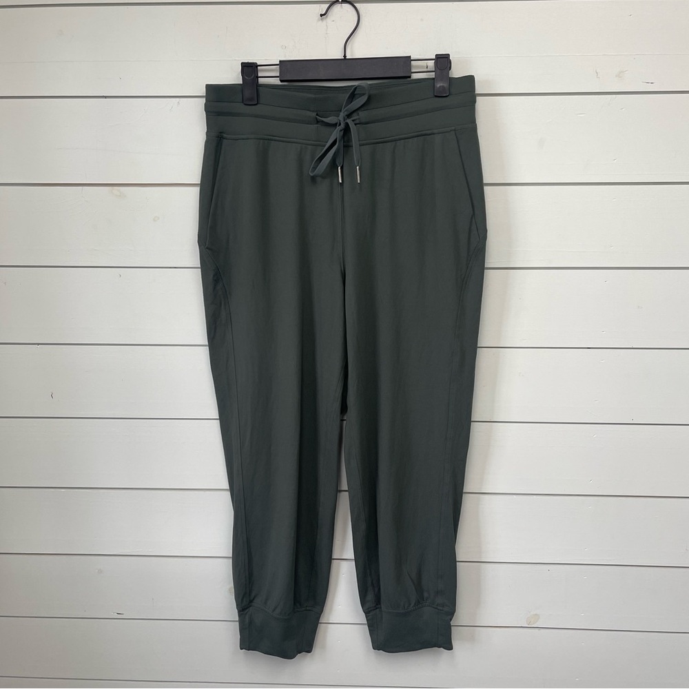 Lululemon ready to rulu high rise cropped jogger SMOKED SPRUCE women's size 8